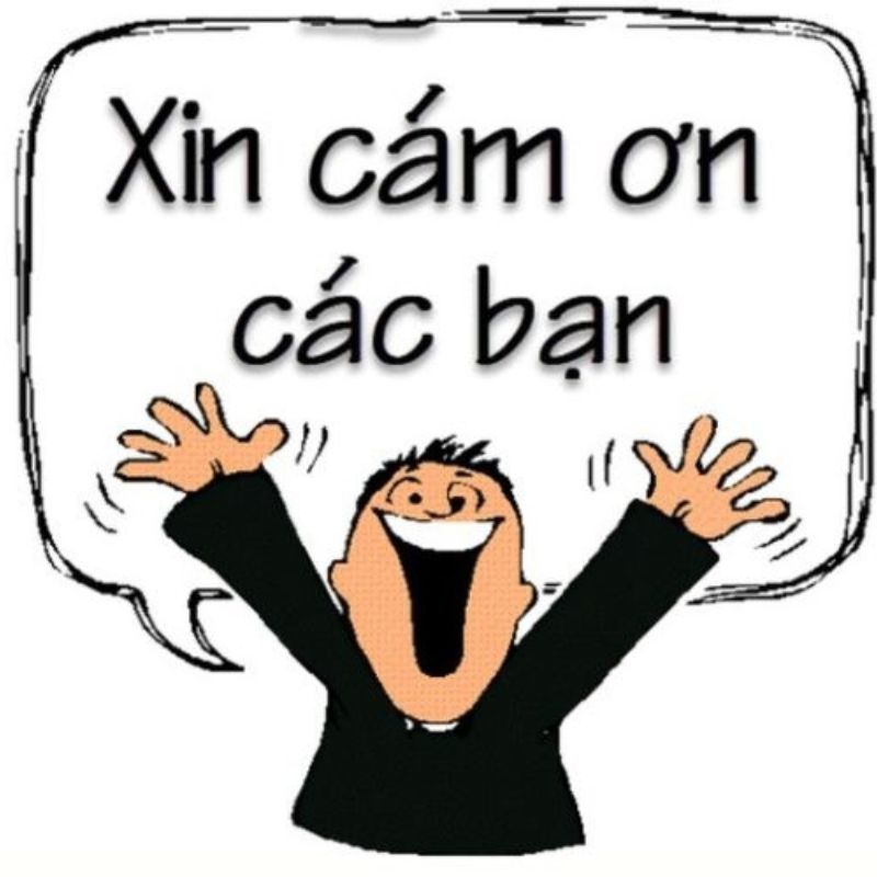 Xin cảm ơn các bạn